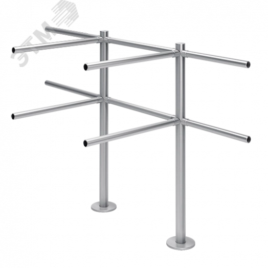 Створка ограждения поворотная длиной 1200 мм ( по центрам)(антик серебро, черный)