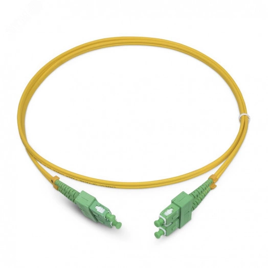 Шнур оптический duplex 2м SC/APC-SC/APC 9/125 sm  LSZH FOP(d)-9-SC/APC-SC/APC-2m