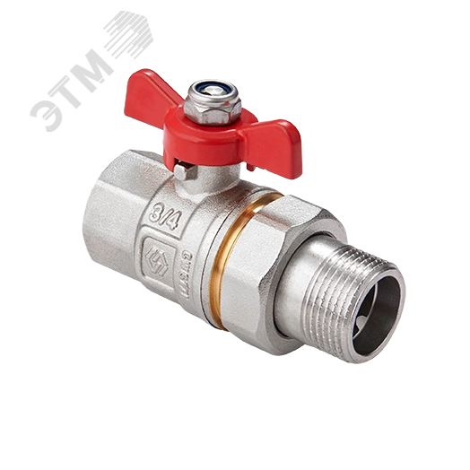 Кран шаровый со сгоном 1'1/2 ВН ручка