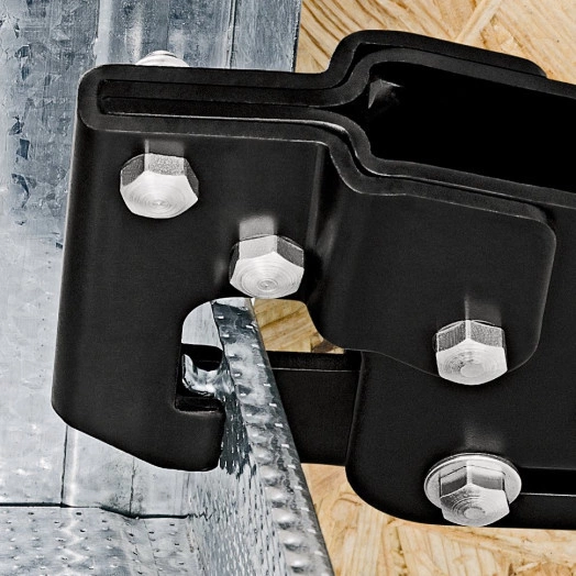 Просекатель для монтажа металлических профилей работа одной рукой для соединения металлических листов для перегородок и подвесных потолков для коробчатых и угловых профилей толщиной макс 12 мм (2 х 06 мм) L-250 мм чёрные 2-компонентные рукоятки