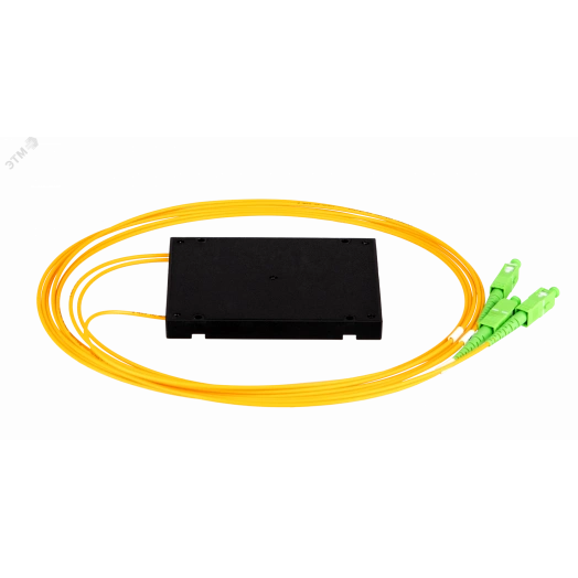 Сплиттер планарный 1x2, одномодовый, G.657.A1, SC/APC, станд.корпус, 2 мм