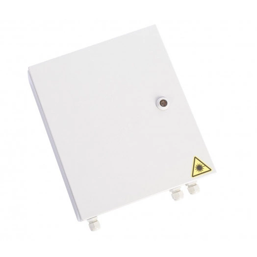 Бокс оптический (кросс) IP 55 настенный одна дверь замок до 16 портов