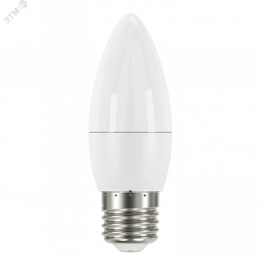 Лампа светодиодная LED 10 Вт 750 Лм теплая 3000К E27 свеча Elementary Gauss