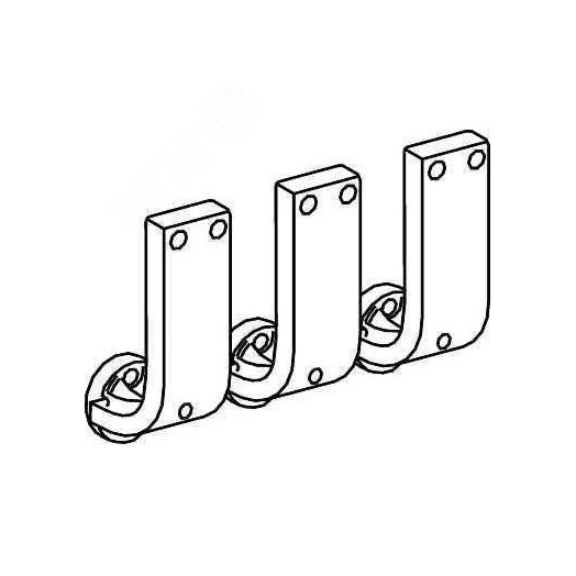 Запчасти для стац .4p NT: 4 коннектора переднее присоединение