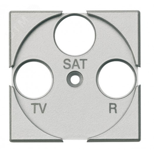 Axolute Лицевая панель для розеток TV + FM + SAT алюминий