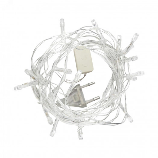 Гирлянда светодиодная 25м 20 светодиодов Теплый белый свет Провод прозрачный ULD-S0250-020/STA WARM WHITE IP20