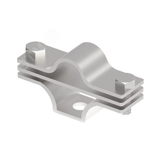 Держатель молниеприемного стержня 16 мм. Материал - нержавеющая сталь.