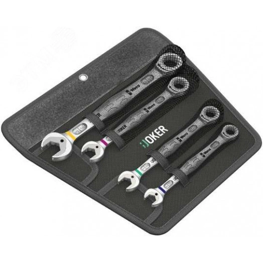 Набор гаечных ключей 6000 Joker 4 Imperial Set 1 с трещоткой 4 предмета