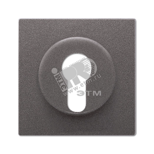 Крышка для выключателя с замком  антрацит
