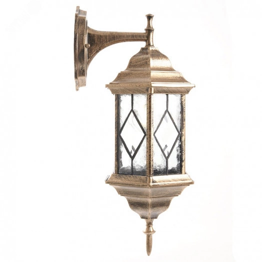 Светильник НБУ-60w вверх Е27 IP44 черный/золото