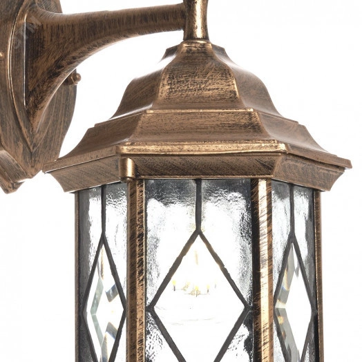 Светильник НБУ-60w вверх Е27 IP44 черный/золото