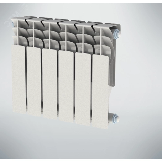 Радиатор алюминиевый секционный 350/100/6 боковое подключение