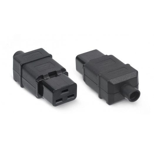 Вилка С19 разборная, 16А, 250 V, черная