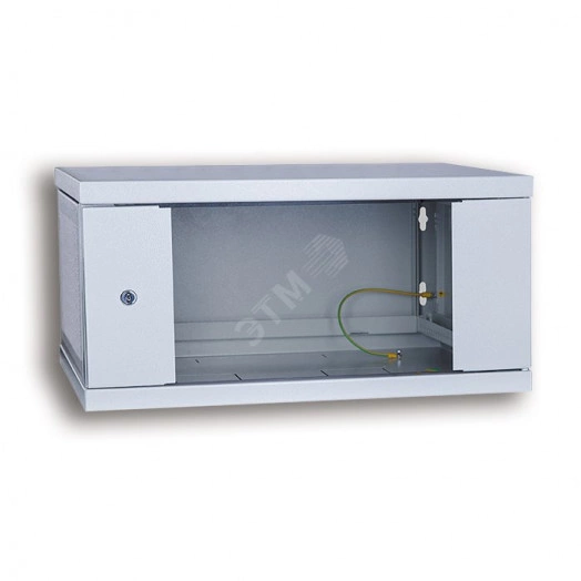 Шкаф телекоммуникационный настенный распашной (стекло) 12U 600х400