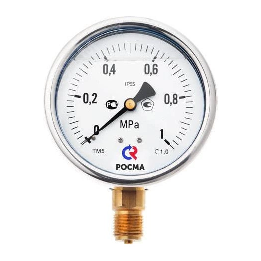 Манометр виброустойчивый радиальный ТМ-320Р.00 0...25 МРа 1/4' 150С кл.1.5, готовый к гидрозаполнению