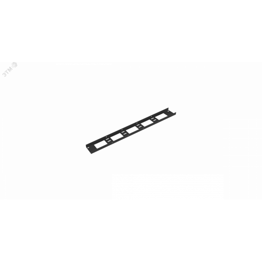 Органайзер кабельный вертикальный, 18U, для шкафов серий TFI-R, Ш75хВ731хГ20мм, металлический, с крепежом, цвет черный