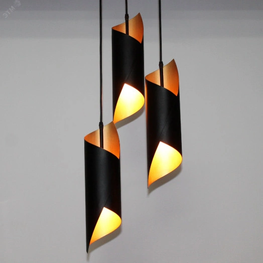 Светильник Маэстро 231 черн.зол.НСБ 01-3х60-138 Е27 ИУ