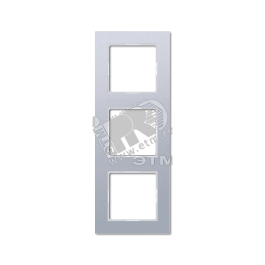 Рамка 3-я для горизонтальной/вертикальной установки  Серия- ACreation  Материал- дуропласт  Цвет- алюминий