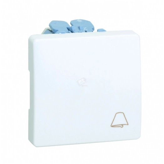 Кнопка клавишная свет, 10А 250В, S27 белый