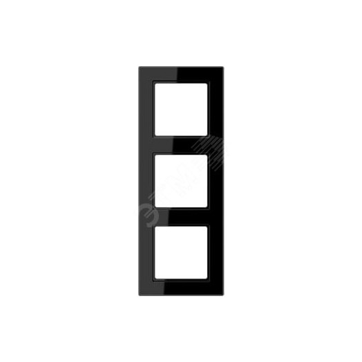 Рамка 3-я для горизонтальной/вертикальной установки  Серия- ACreation  Материал- термопласт. Цвет- черный