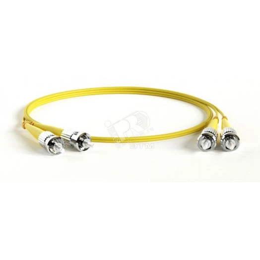 Патч-корд волоконно-оптический (шнур) SM 9/125 (OS2) ST/APC-ST/APC 2мм duplex LSZH (10м)