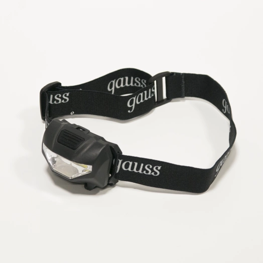 Фонарь налобный LED 1 Вт 100 Лм от батареек 3хAAA модель GFL306 Gauss