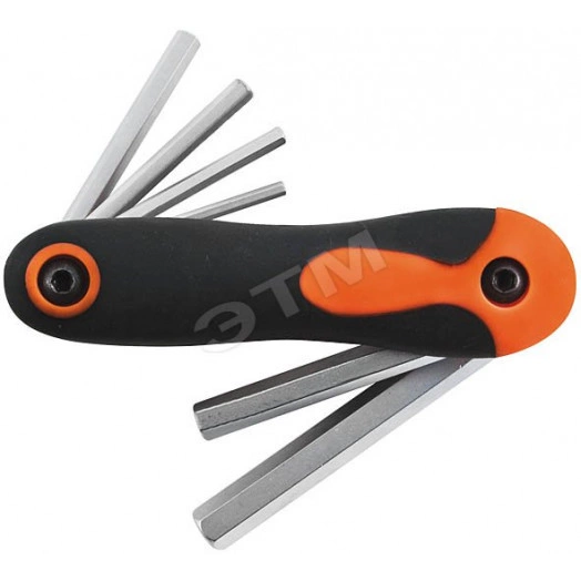 Ключи шестигранные CrV 8 шт(1.5-8 мм) складные