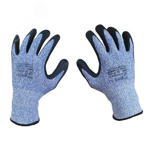 Перчатки для защиты от механических воздействий и порезов SCAFFA DY1350FRB-B/BLK, размер 10