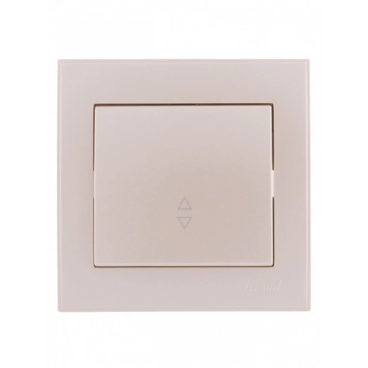 Выключатель RAIN проходной жемчужно-белый перламутр