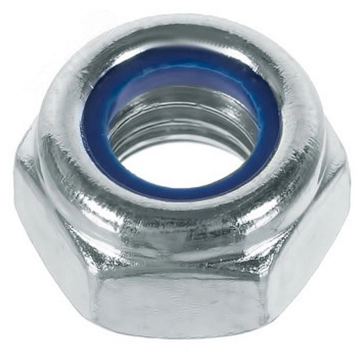 Гайка DIN 985 М12 самоконтрящаяся класс прочности 6 покрытие цинк