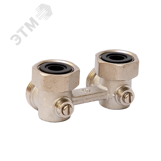 Узел нижнего подключения с шаровым затвором угловой 3/4'х3/4'