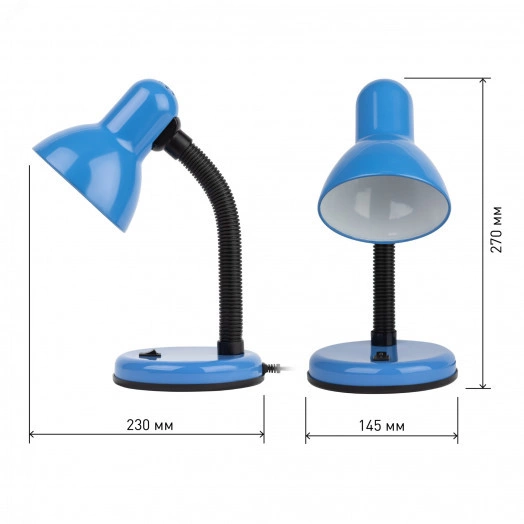 N-120-E27-40W-BU Светильники настольные ЭРА наст.светильник N-120-E27-40W-BU синий