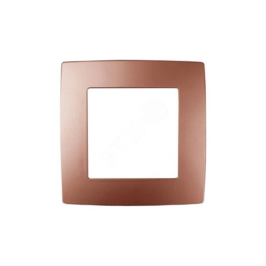 Рамка на 1 пост, Эра12, медь, 12-5001-14