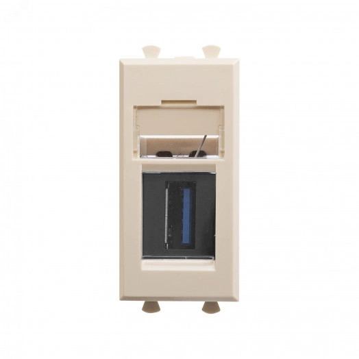 Avanti USB 3.0 розетка ''Ванильная дымка'' модульная, тип А-А, 1 модульная