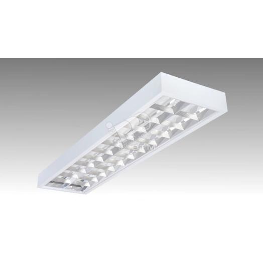 Светильник люминесцентный ЛПО 2х36-CSVT накладной опаловый ЭПРА с рамкой