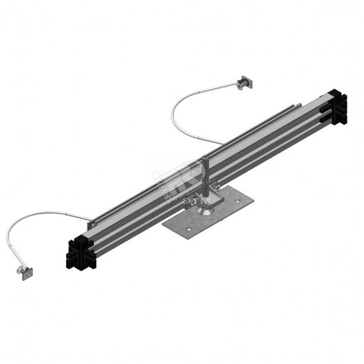 Конечный элемент для напольного короба под заливку, ширина - 450 мм, кратность - 1шт, PC - Пластик (поливинилхлорид)