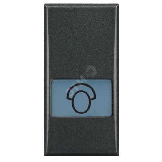 Axolute Клавиши с подсветкой для выключателей AXIAL 1 модуль символ Медсестра антрацит