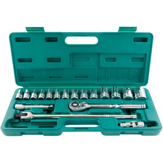 Набор головок торцевых дюймовых 1/2''DR, SAE 3/8''--1-1/4'', 19 предметов