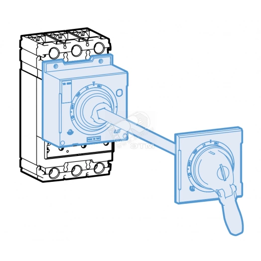 Поворотная рукоятка DH3-L,TS630