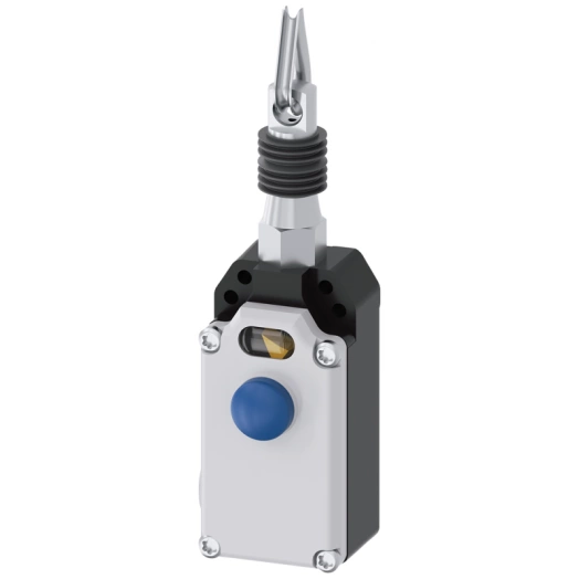 Выключатель тросовый siguard металл. корпус 2хМ20х1.5 2НЗ с фиксацией согласно en418 разблокировка кнопкой длина троса до 25м Siemens 3SE71501BF00