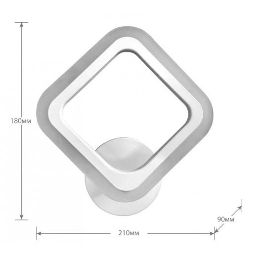 Светильник светодиодный LCL-1010 15Вт бра управляем. бел. Camelion 14618