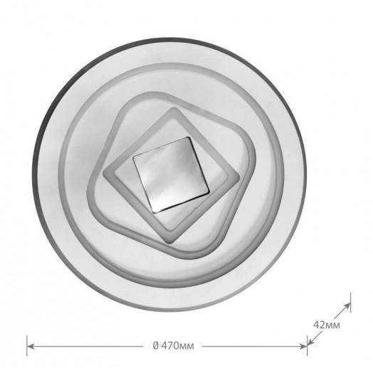 Светильник светодиодный LCL-1014 150Вт люстра управляем. бел. Camelion 14622