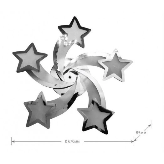 Светильник светодиодный LCL-1028 130Вт люстра управляем. бел. Camelion 14636