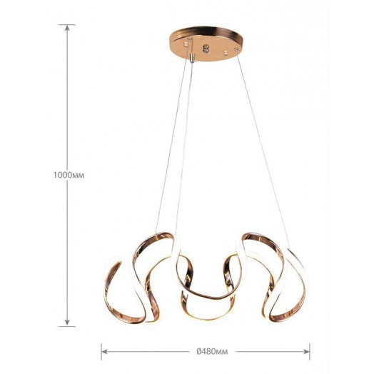 Светильник светодиодный LCL-1030 95Вт люстра управляем. бел. Camelion 14638