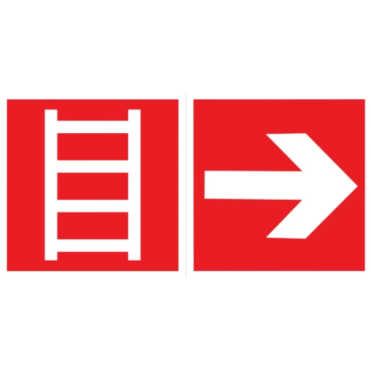 Знак "ЛЕСТНИЦА / СТРЕЛКА" 300х150мм для аварийно-эвакуационного светильника Giant/Vision/Twofold/Evade VARTON V5-EM03-60.003.047