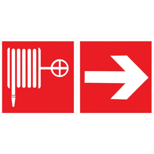 Знак "ПОЖАРНЫЙ КРАН / СТРЕЛКА" 300х150мм для аварийно-эвакуационного светильника Giant/Vision/Twofold/Evade VARTON V5-EM03-60.003.045