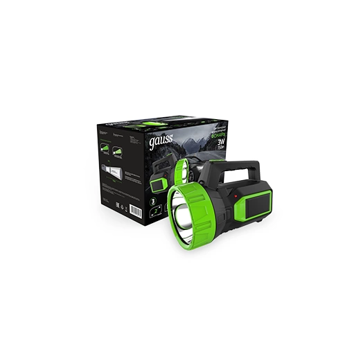 Фонарь светодиодный прожекторный 3Вт 150лм lead acid 900мА.ч GAUSS GF604