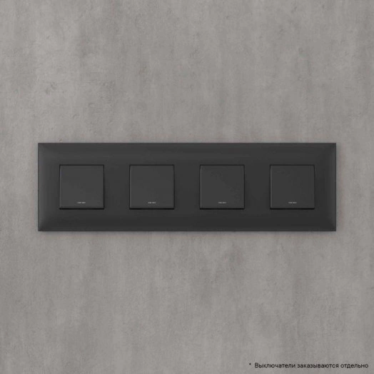 Рамка ARTLEBEDEV 8-мод. Avanti "Черный матовый" DKC 4412908