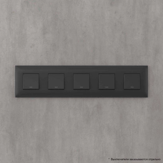 Рамка ARTLEBEDEV 10-мод. Avanti "Черный матовый" DKC 4412900