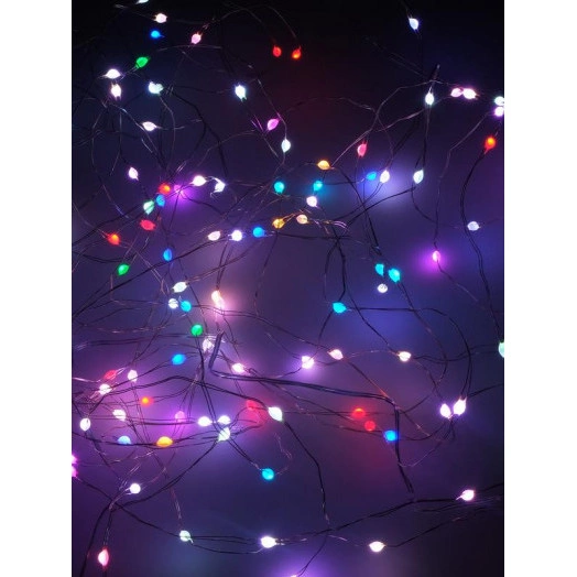 Гирлянда "Нить" ILDM048RGB-C-USB-RC 48 RGB минисветодиодов 4.8м с контроллером для помещений пульт SHLights 4690601049964